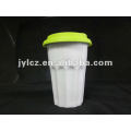 Caneca de tarja dupla com tampa de silicone